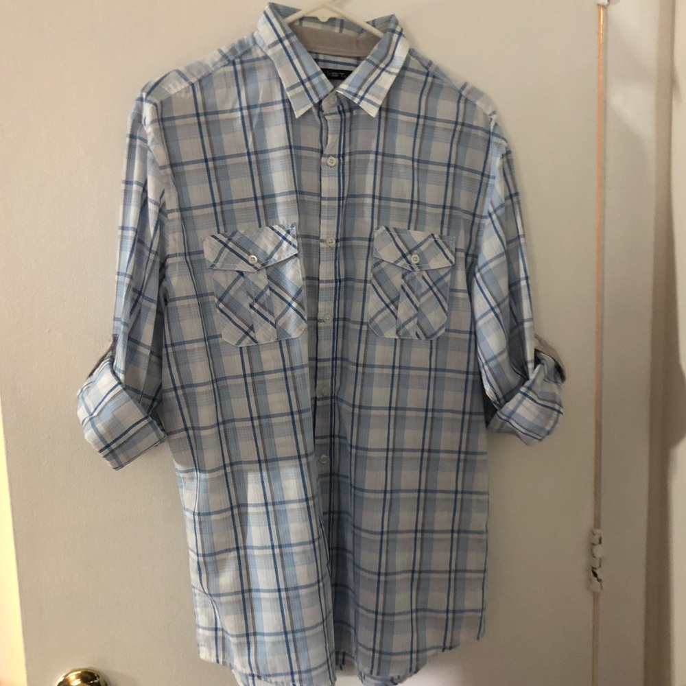 A(X)Ist Men’s 3/4 sleeve casual button down